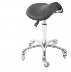 Tabouret professionnel coiffeur, institut, spa, 5 roues silicone